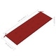 preview thumbnail 10 of 8, vidaXL Batavia Bench with Red Cushion 59.1" Solid Teak Wood