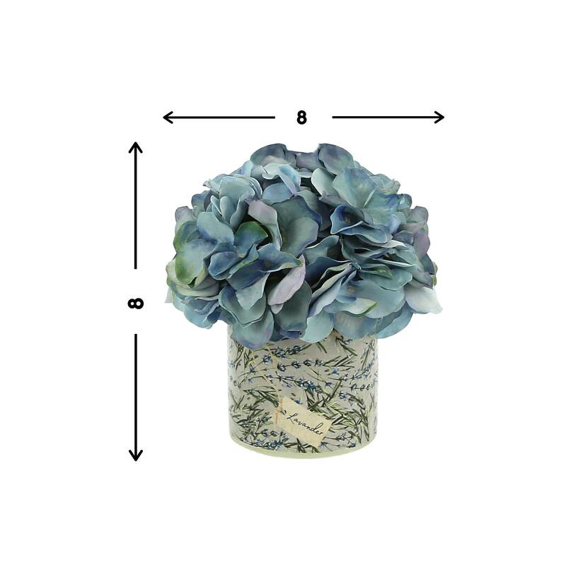 Hydrangea Arrangement in a Glass Vase