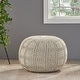 preview thumbnail 13 of 51, Yuny Handcrafted Modern Fabric Pouf by Christopher Knight Home