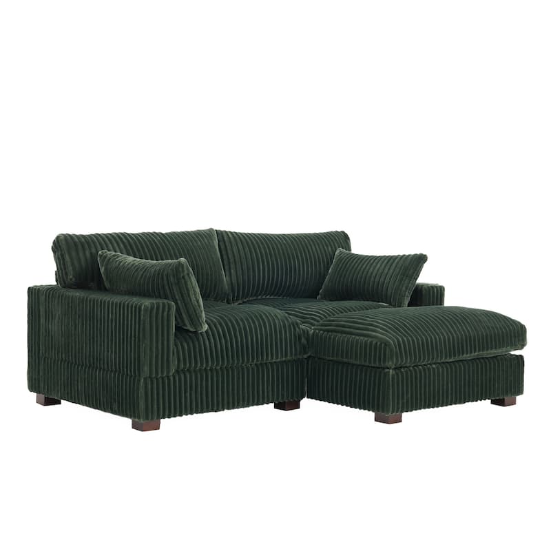 Oversized Plush Modular Sectional Sofa Set L Shaped Couch