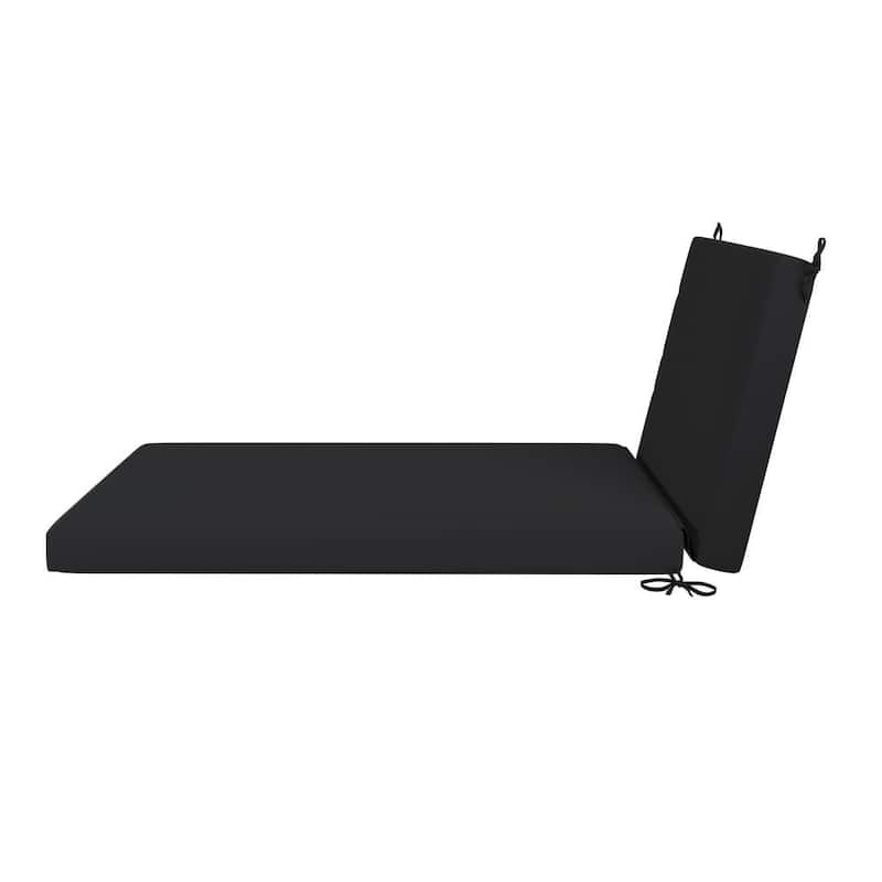 California Umbrella Outdoor Chaise Lounge Cushion, 24" x 78", Memory Foam, Sunbrella Fabric