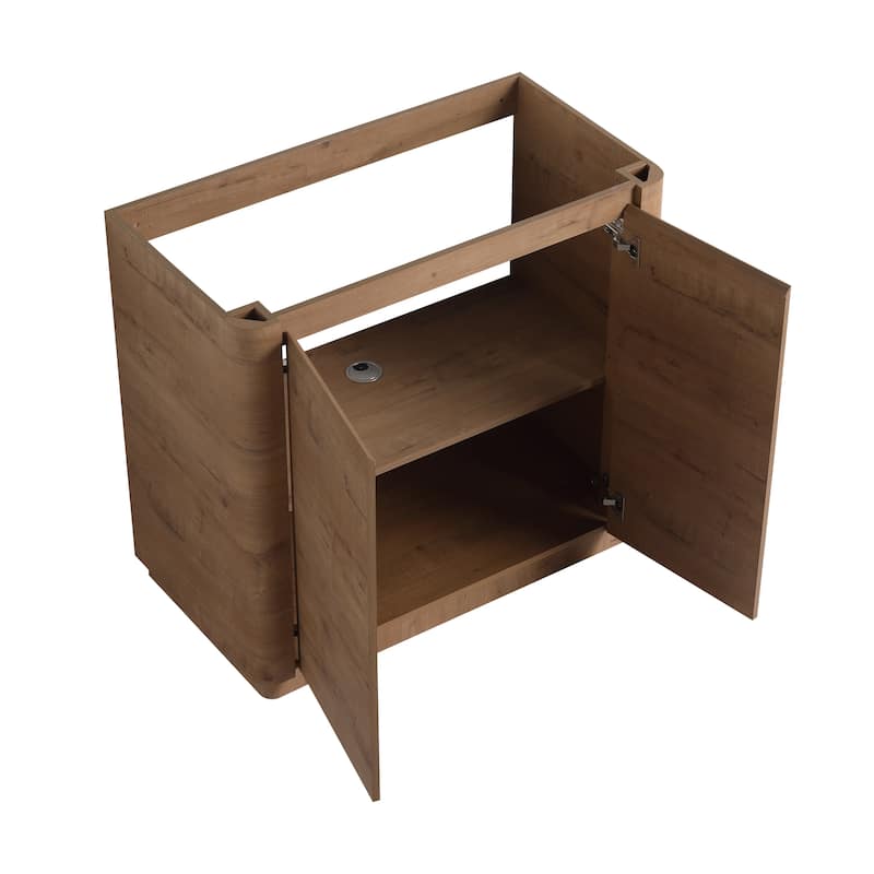 Malwee 36"/40" FreeStanding Bathroom Vanity with Sink, Floor Stand Bathroom Vanity with Soft Close Door and Adjustable Shelf