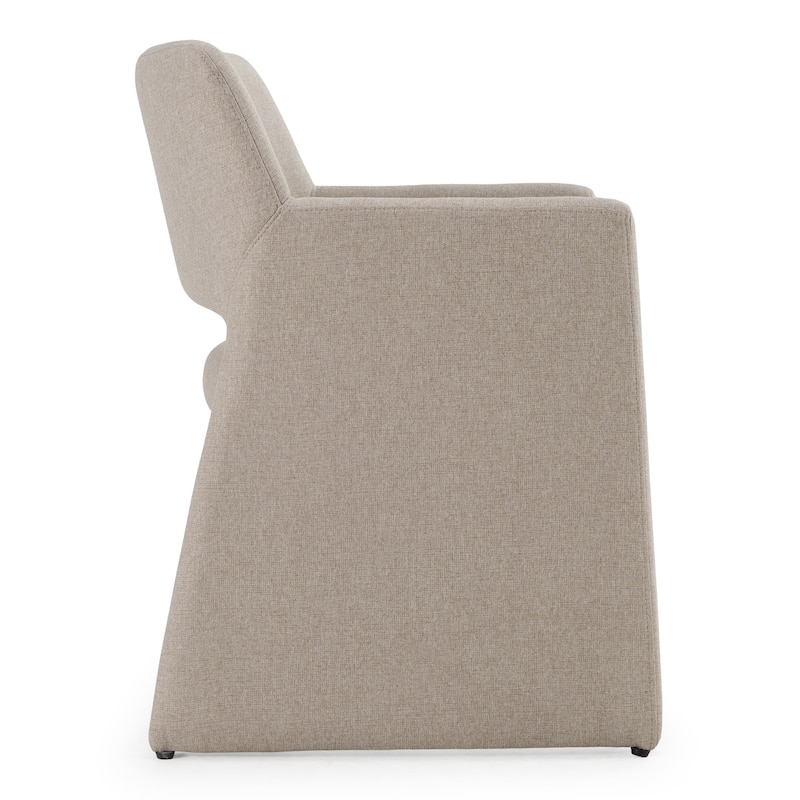 Modrest Lasara Modern Beige Fabric Dining Chair