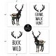 preview thumbnail 5 of 4, Sweet Jojo Designs Green Beige Rustic Deer Woodland Camo Collection Wall Decor Art Prints (Set of 4) - Crawl Walk Hunt