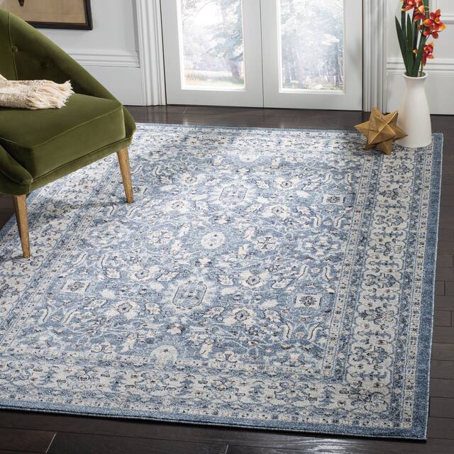 SAFAVIEH Charleston Pricilla Vintage Boho Oriental Rug - 5'3" x 7'6" - Navy/Cream