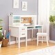 preview thumbnail 1 of 14, Guidecraft Kid's Taiga Desk and Hutch White