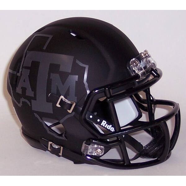 Shop Texas A M Aggies 2015 Night Black Matte Riddell Speed Mini