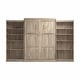 preview thumbnail 34 of 43, Pur Queen Murphy Bed with 2 Storage Units (137W) by Bestar