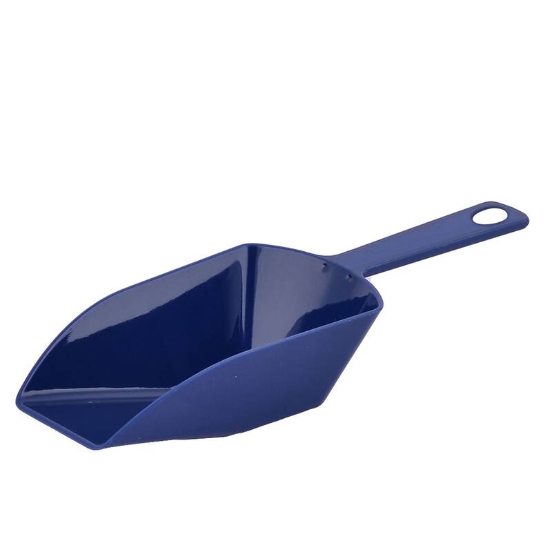 Home Bakery Kitchen Plastic Flour Food Sugar Spice Cereal Rica Ice Shovel Scoop - Dark Blue