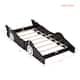 Twin Size Wood Race Car-Shaped Platform Bed with Wheels - Bed Bath ...