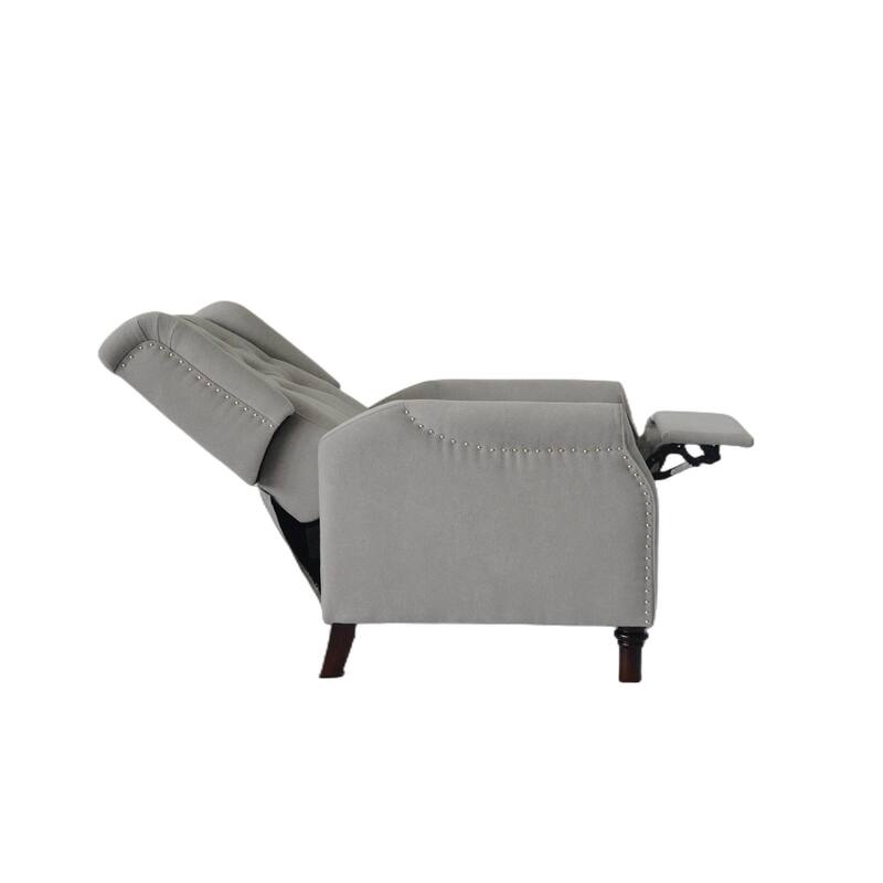 PU Push‑Back Recliner Sofa Chair with Cushion & Ergonomic Design