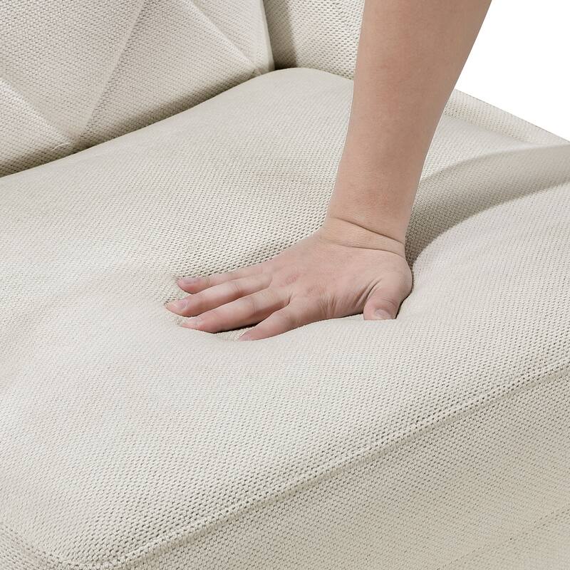 Margo 28" Chenille Accent Chair - Brushed Gold Finish Metal Legs