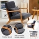 preview thumbnail 8 of 19, Mid-century Modern Accent Chair with Upholstered Pillow