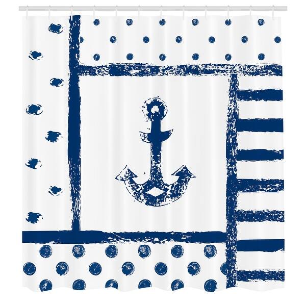 Ambesonne Anchor Shower Curtain, Cloth Fabric Bathroom Decor Set with