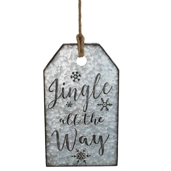 Shop 12 25 Silver And Black Metal Distressed Jingle All The Way Christmas Wall Decor On Sale Overstock 32198008 Jeśli szukasz produktów z kategorii christian christmas wall decor, jesteś we właściwym miejscu. overstock com