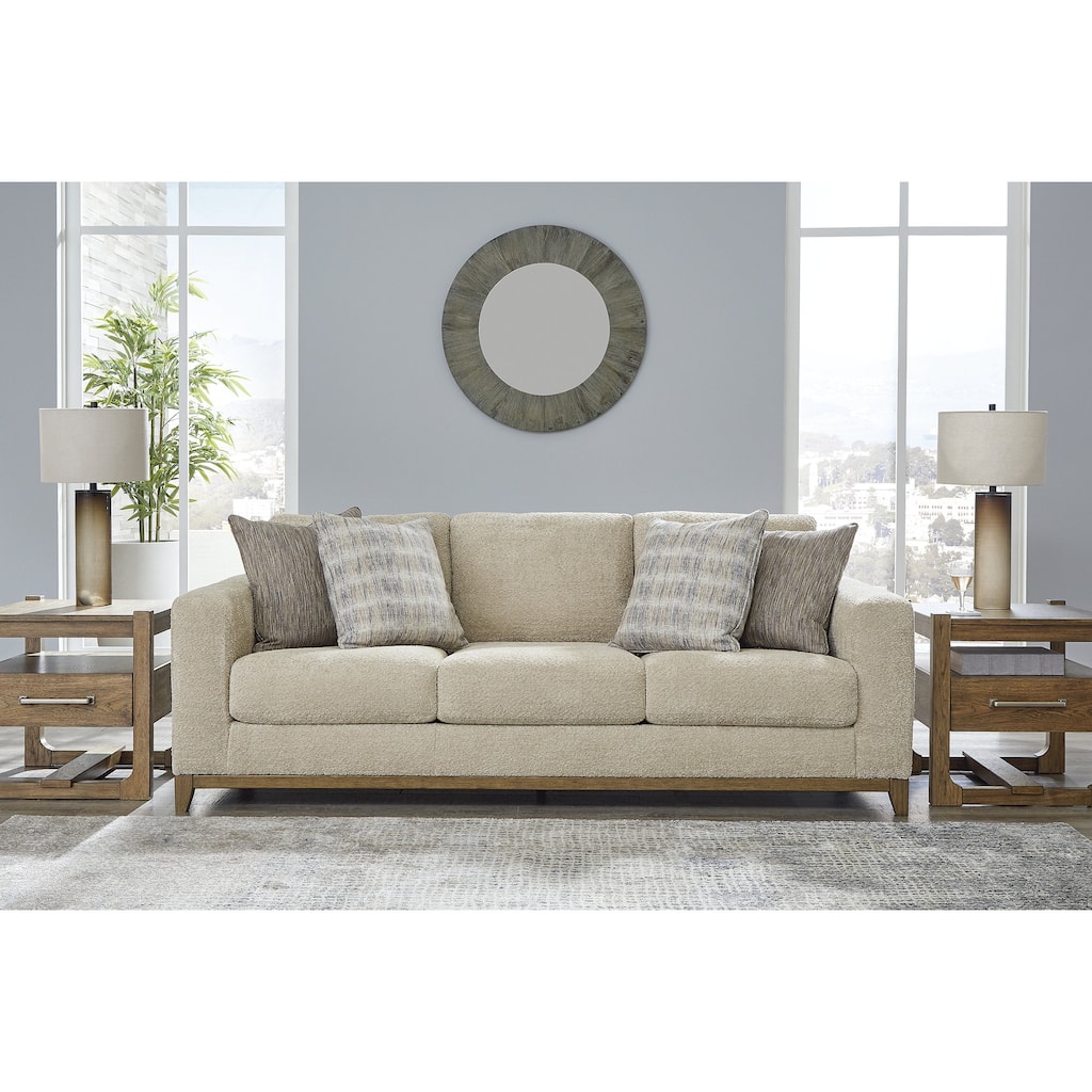 Signature Design by Ashley Parklynn Desert Sofa - 93"W x 40"D x 38"H
