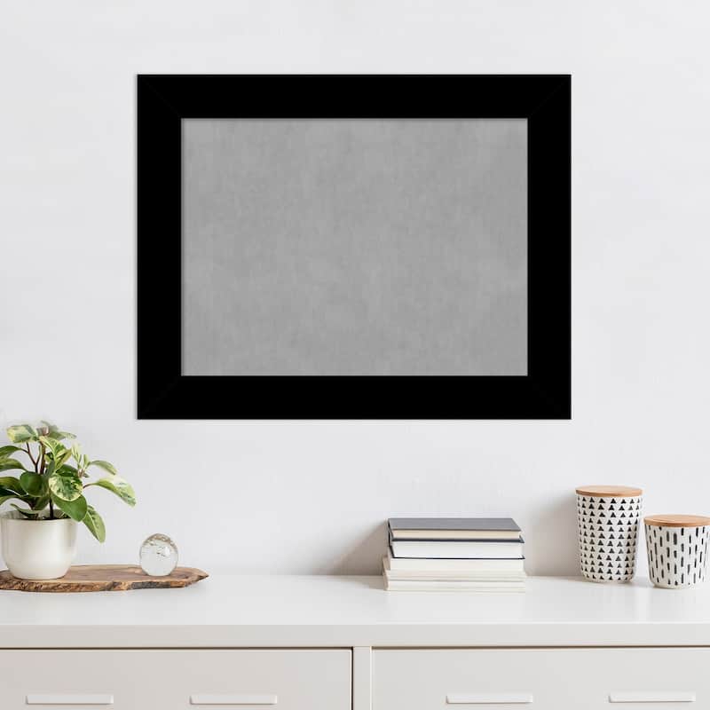 Amanti Art Basic Black Framed Magnetic Board