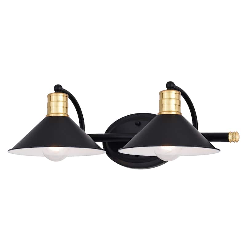 Akron 2 Light Farmhouse Barn Bathroom Vanity Fixture