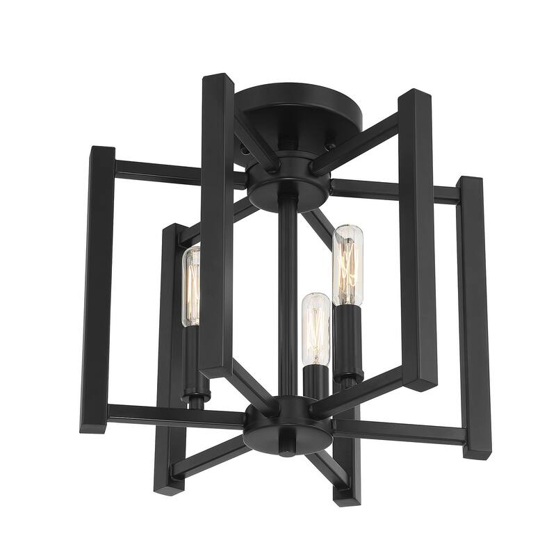 Savoy House Benson 3 Light 13" Wide Semi-Flush Ceiling Fixture