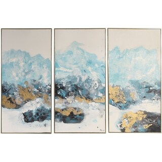 Shop Uttermost 34370 Crashing Waves 48 X 24 1 4 Three Panel