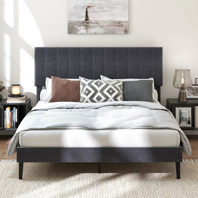 Costway Twin/Full/Queen Size Bed Frame with Height Adjustable Vertical