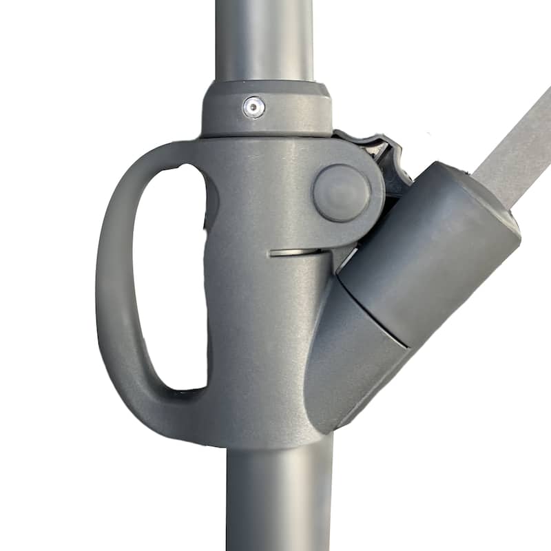 without Plastic base -10ft Offset Patio Umbrella - Offset Hanging Cantilever Patio Outdoor Market Umbrella Protection