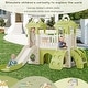 preview thumbnail 4 of 15, 8 in 1 Toddler Climber and Slide Set with Basketball Hoop for Babies