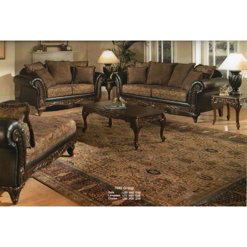 Traditional Rectangular 3-piece Table Set with Coffee Table and 2 End Tables for Living Room - Brown