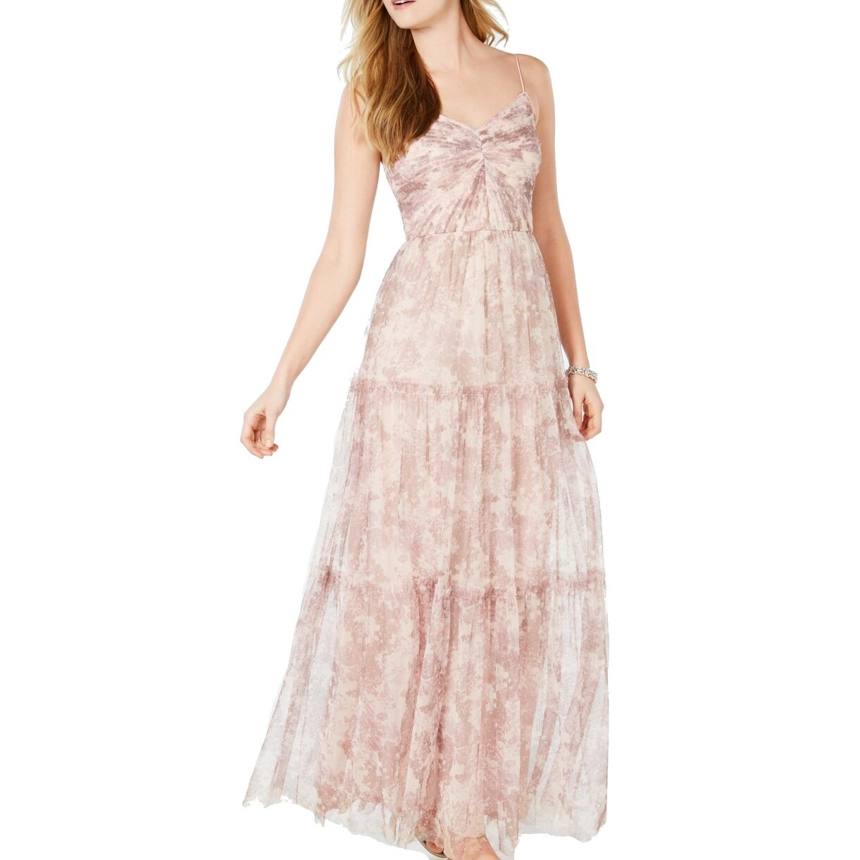 maxi blush pink dress