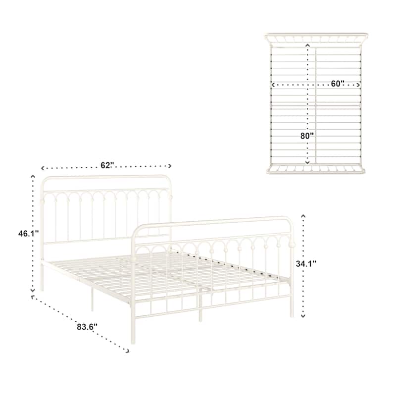 Eloise Metal Arches Platform Bed by iNSPIRE Q Classic
