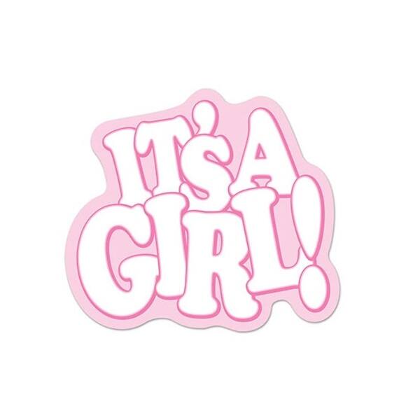 Shop Pack Of 12 It S A Girl Pink And White Baby Shower Cutout