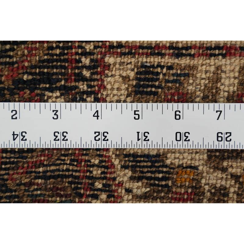 Hand Knotted Oriental 100% Wool Carpet Traditional Tribal Navy Blue & Blues Bakhtiari Area Rug - 11' 5'' X 6' 1''