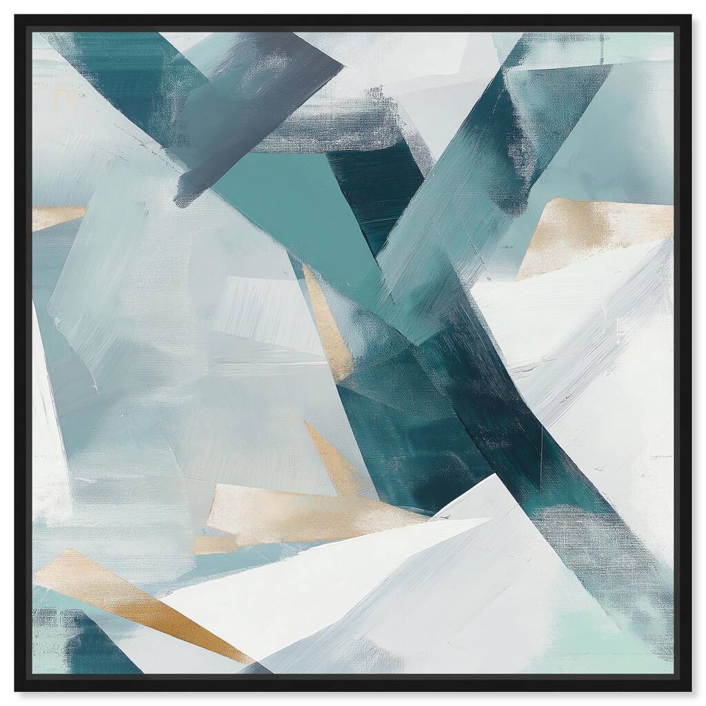 Cerulean Shard Canvas by Art Remedy