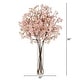 preview thumbnail 2 of 1, 32" Artificial Cherry Blossom Arrangement with Glass Cylinder Vase