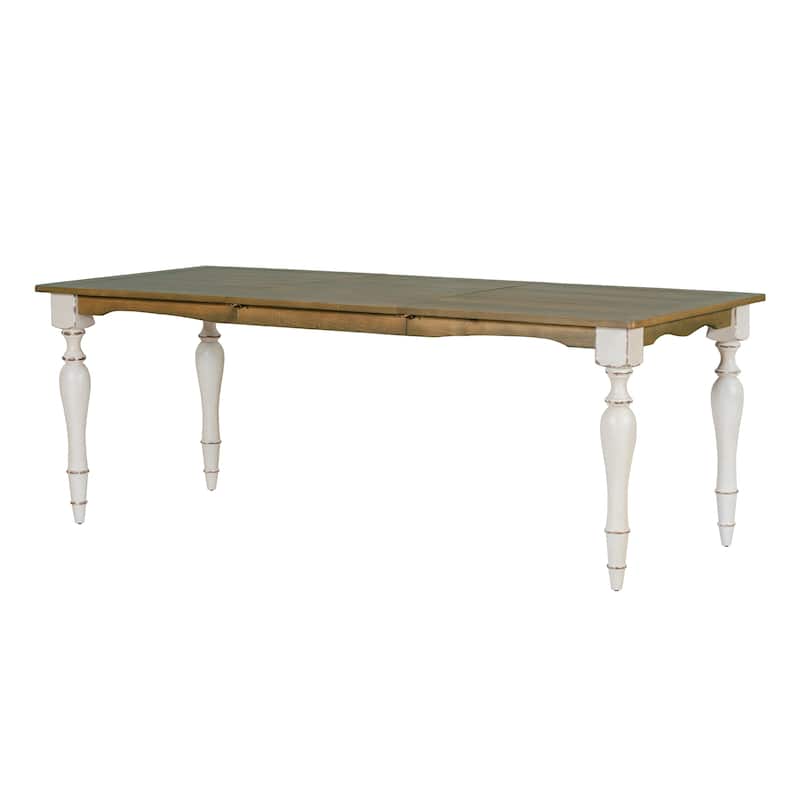 82.7 inch Extendable Dining Table with 23.6 inch Removable Leaf