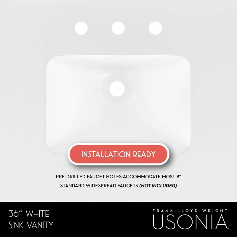 Frank Lloyd Wright USONIA® Harmony 36-inch Wood Sink Vanity