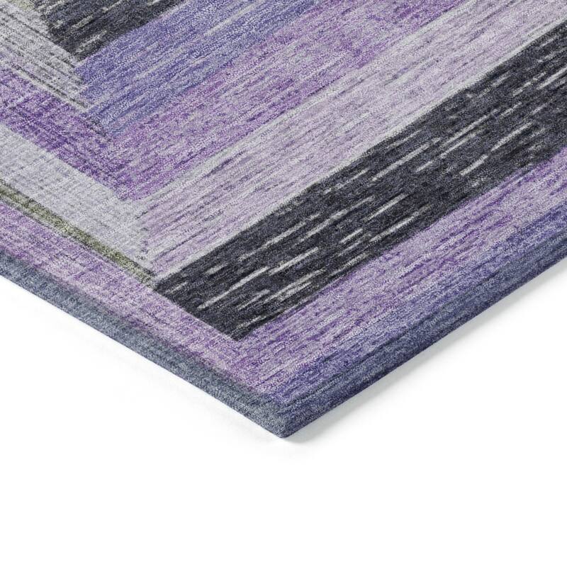 HomeRoots Geometric Transitional Rectangle Outdoor Rug