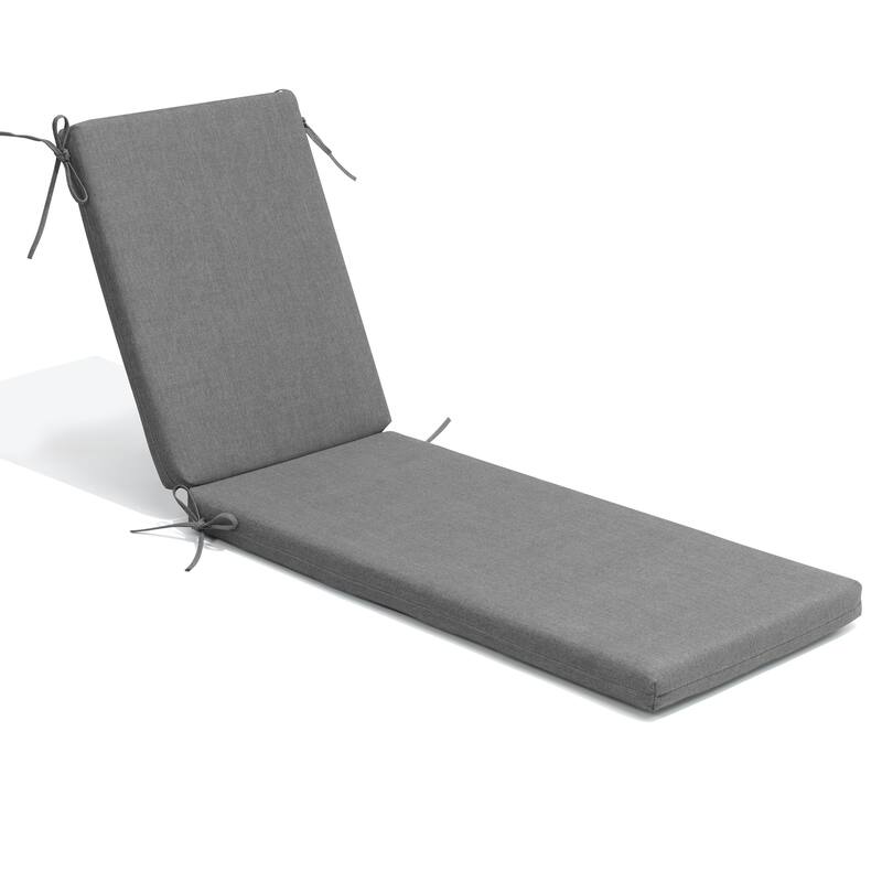Pellebant Outdoor Patio Chaise Lounge Cushion - 1PC-80'' - LightGrey