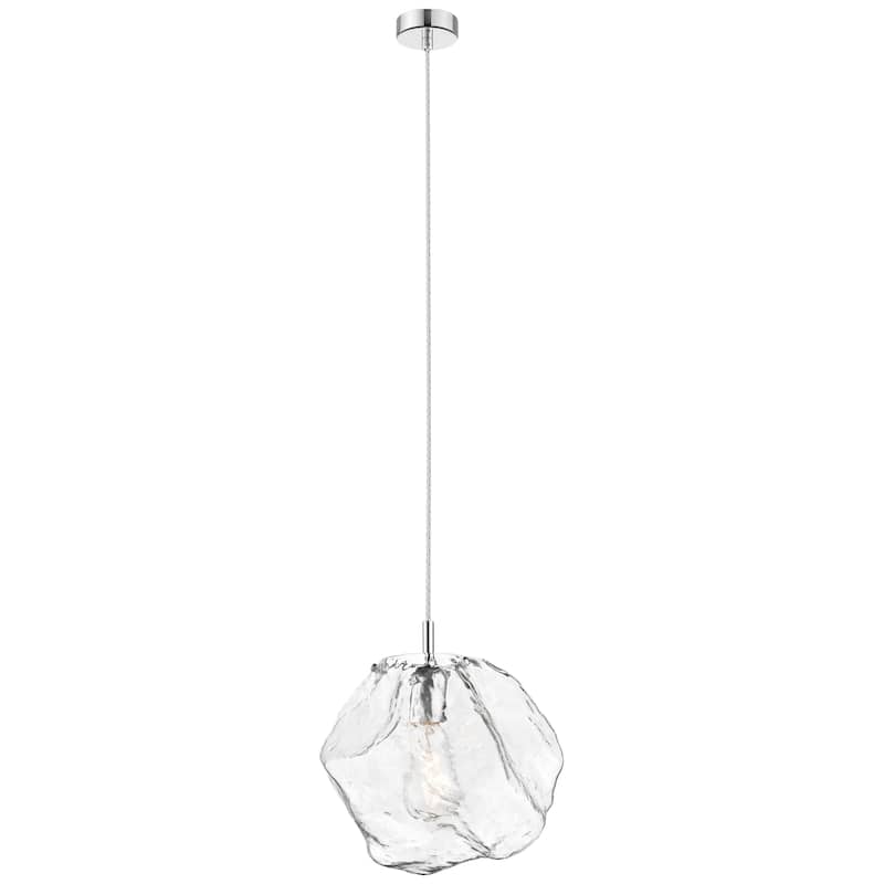 Access Lighting Boulder - Pendant - Matte Chrome Finish - Clear Glass - Chrome