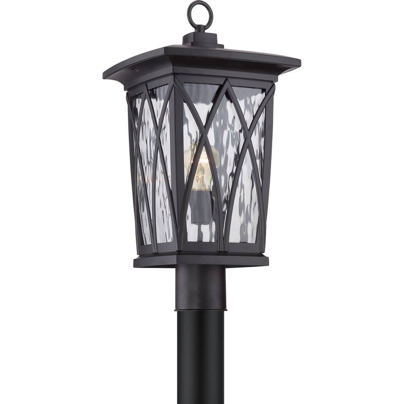 Grover 1-Light Outdoor Post Mount in Mystic Black