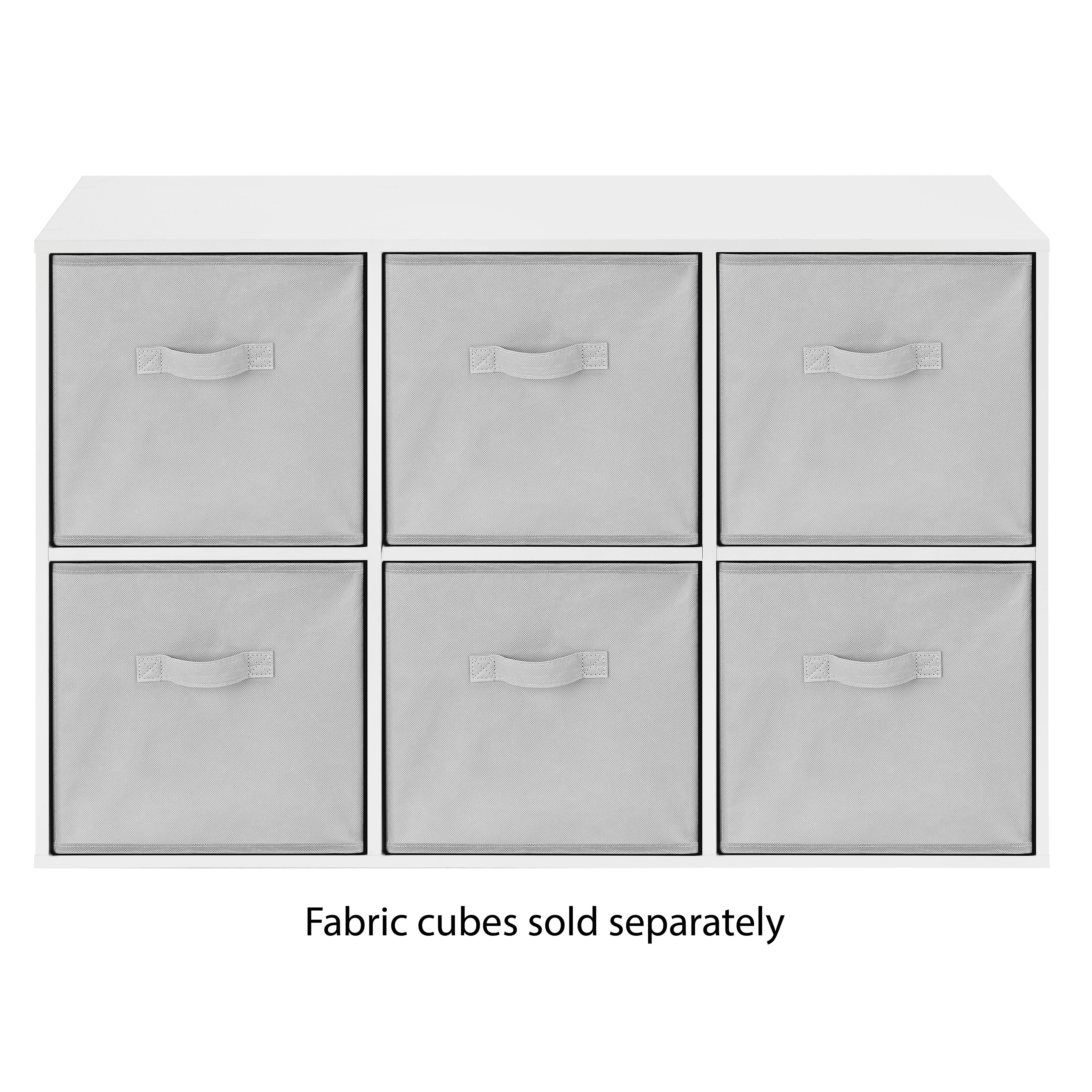 Whitmor 3-Section Cube Organizer - White