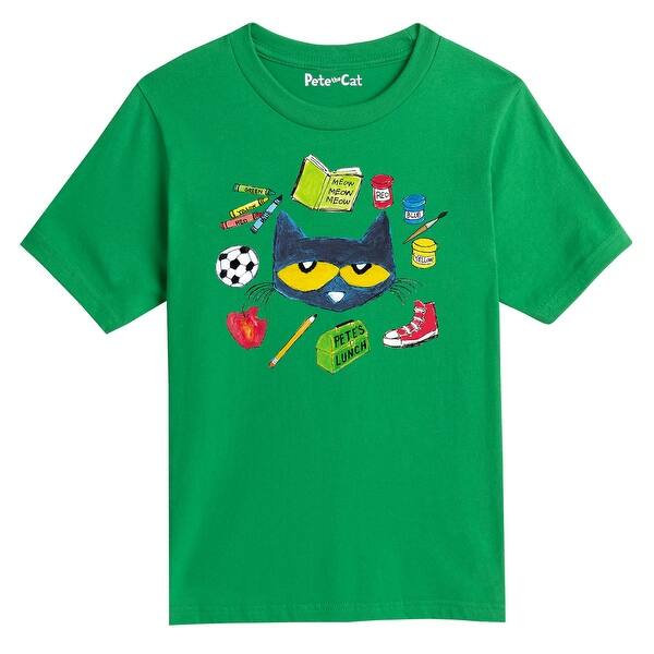 Shop Pete The Cat With School Stuff Youth Short Sleeve Tee