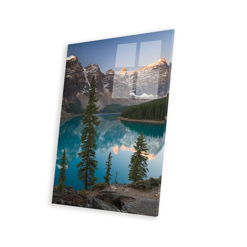 Sentries of Moraine Lake Print On Acrylic Glass by Adam Burton