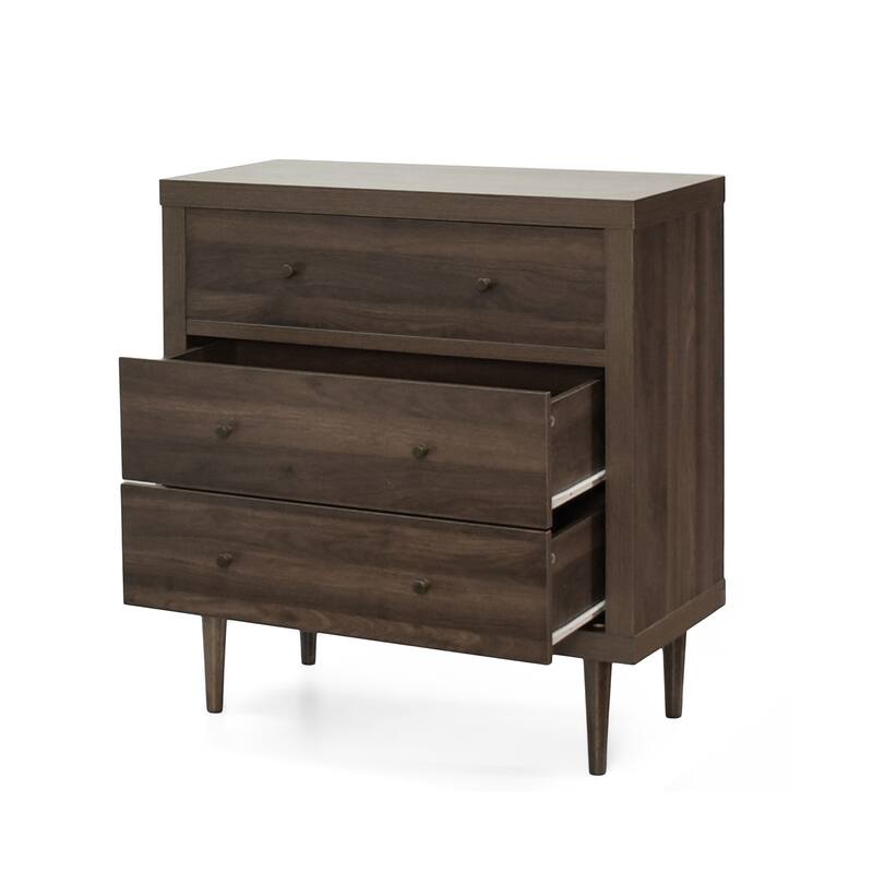 3-Drawer Bachelors Chest, Storage Cabinet for Entryway, Living Room, Bedroom