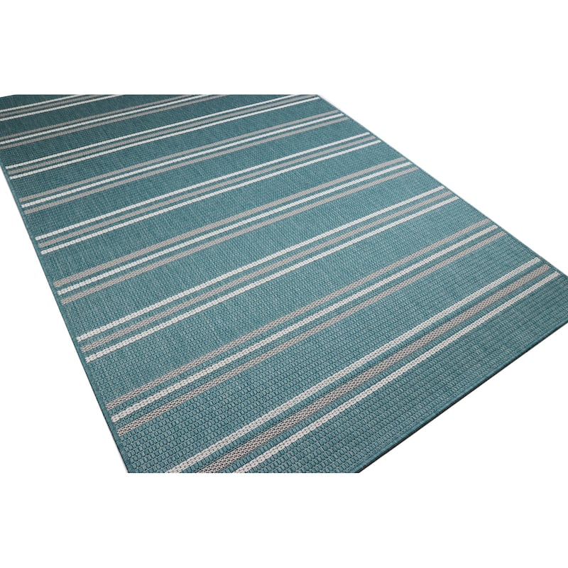 Bashian Zavion Aqua Transitional Area Rug
