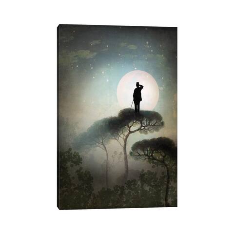 iCanvas "The Man In The Moon" by Catrin Welz-Stein Canvas Print