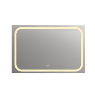 Frameless Wall Mounted LED Bathroom Mirror - Colorless - On Sale - Bed ...