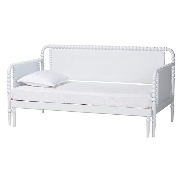 Lucera Bobbin Twin-To-King Expandable Daybed - Wood Bed Frame with