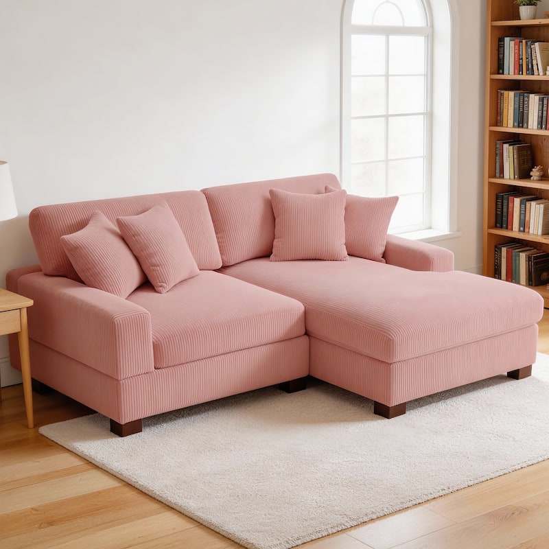 Oversized L-shaped Modular Sectional Sofa with Chaise Lounge