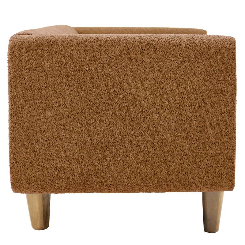 Christopher Knight Home - Soft Upholstered 78.7" 3-Seater Sofa with Rubberwood Legs